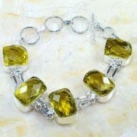 Ct 0269a bracelet citrine lemon citron vert argent 925 bijoux achat vente