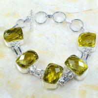 Ct 0269d bracelet citrine lemon citron vert argent 925 bijoux achat vente