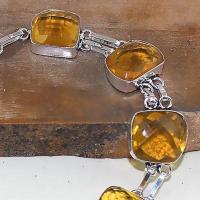 Ct 0409b bracelet citrine lemon citron doree argent 925 bijoux achat vente