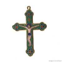 Cx 068a croix cretienne crucifix jesus christ insigne pelerin 