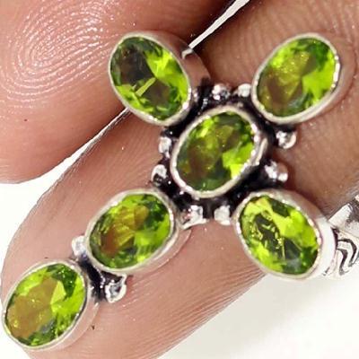 Cx 3113c croix bague crucufix peridot gr 8x4mm t60 gothique bijoux achat vente