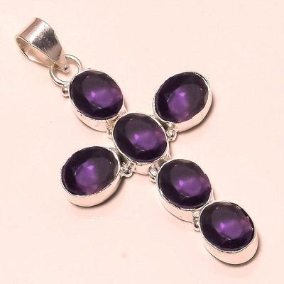 Cx 3169c croix pendentif argent 925 amethyste achat vente