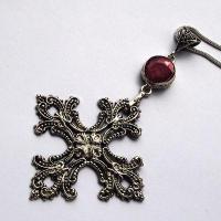 Cx 3208d pendentif croix toulouse xviieme rubis crucifix chaine achat vente bijou argent 925