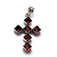 Cx 3211a croix pendentif crucufix grenat 10gr 40x30mm gothique chretienne bijoux achat vente