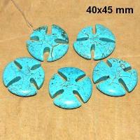 Cx 3235b croix chretienne templiers 40x45mm blue turquoise pendant achat vente