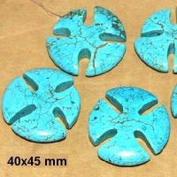 Cx 3235c croix chretienne templiers 40x45mm blue turquoise pendant achat vente