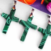 Cx 3240c croix chretienne crucifix 30x60mm malachite pendant achat vente