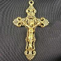 Cx 5603c pendentif croix chretienne bronze dore 35x50mm 5 5gr crucifix achat vente bijou