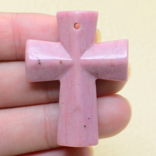 Cxt 104a croix chretienne thulite crucifix achat vente bijou religieux