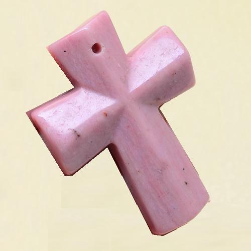 Cxt 104b croix chretienne thulite crucifix achat vente bijou religieux