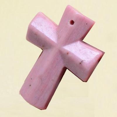 Cxt 104a croix chretienne thulite crucifix achat vente bijou religieux