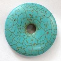 Donuts  et Coeurs Turquoise - Porte Bonheur, Talisman, Amulette