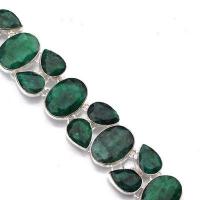 Em 0093a bracelet emeraude 46gr 10x20mm bijou argent 925