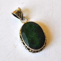 Em 0110 pendant pendentif emeraude 20x25mm 10gr argent 925 2