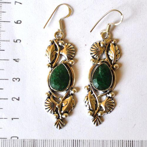 Em 0117 boucles pendants oreilles 60mm 10x15mm argent925 1