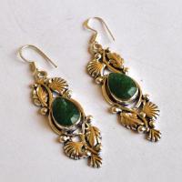 Em 0117 boucles pendants oreilles 60mm 10x15mm argent925 5