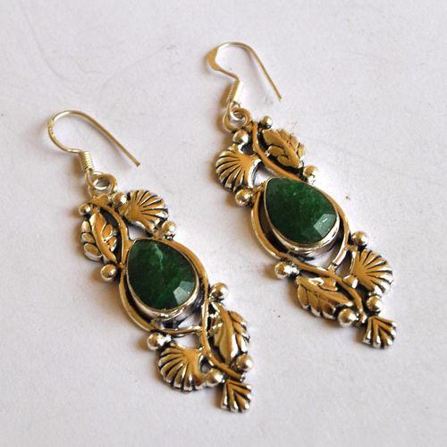 Em 0117 boucles pendants oreilles 60mm 10x15mm argent925 5