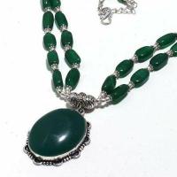 Em 0135a collier parure sautoir emeraudes 28x35mmmm 23gr 63cm achat vente bijoux argent 925 2 