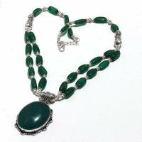 Em 0135a collier parure sautoir emeraudes 28x35mmmm 23gr 63cm achat vente bijoux argent 925 4