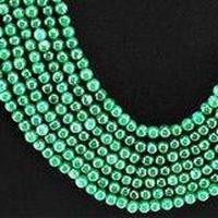 Em 0139 collier parure sautoir emeraudes 7 rangs perles 4mm 86gr achat vente bijoux ethniques 3
