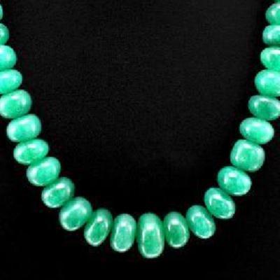 Em 0140c collier parure sautoir emeraude 9 a14 mm bijou ethnique achat vente