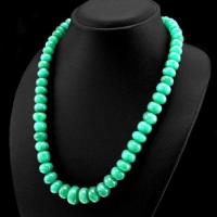 Em 0140d collier parure sautoir emeraude 9 a14 mm bijou ethnique achat vente