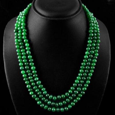 Em 0141a collier parure sautoir emeraude 78gr 4x6mm bijou ethnique achat vente