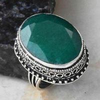 Em 0144 bague chevaliere t56 emeraude 20x28mm 14gr achat vente bijoux argent 925 1
