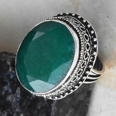 Em 0144 bague chevaliere t56 emeraude 20x28mm 14gr achat vente bijoux argent 925 3