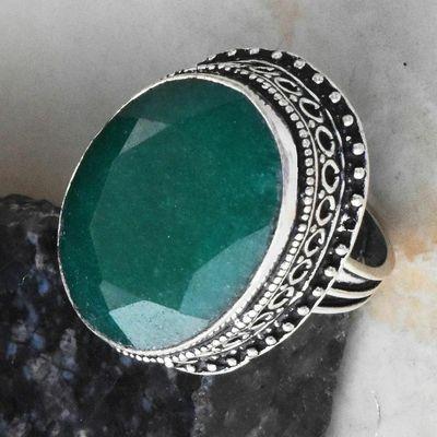 Em 0144 bague chevaliere t56 emeraude 20x28mm 14gr achat vente bijoux argent 925 1 