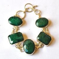 Em 0218 bracelet emeraude 14x18mm 27gr argent 925 2