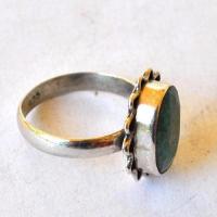 Em 0225 bague emeraude 10x12mm t58 5gr argent 925 1