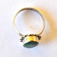 Em 0225 bague emeraude 10x12mm t58 5gr argent 925 2