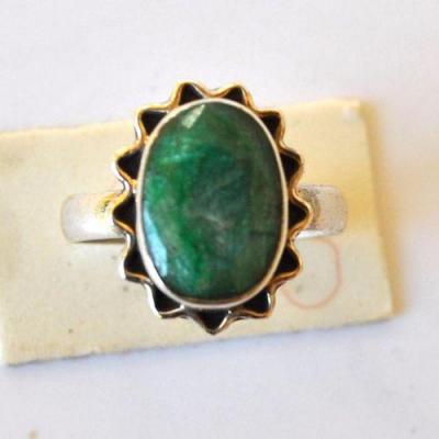 Em 0225 bague emeraude 10x12mm t58 5gr argent 925 3