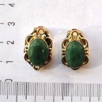 Em 0238 boucles oreilles emeraude 10gr 10x15mm clips argent925 1