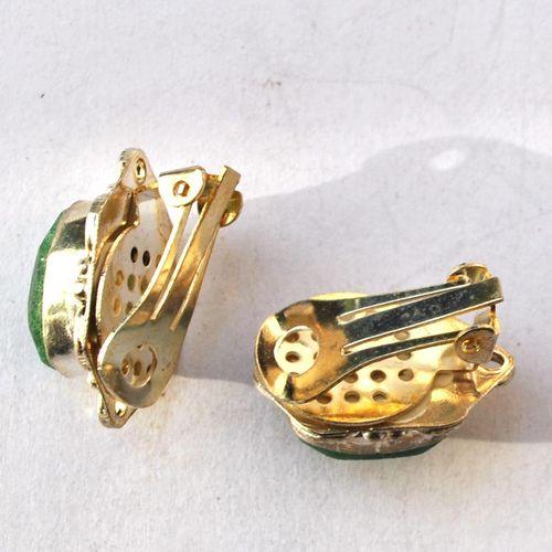 Em 0238 boucles oreilles emeraude 10gr 10x15mm clips argent925 4