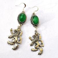 Em 0251 boucles oreilles emeraude richard coeur de lion 14gr 10x15mm argent925 3