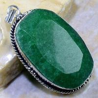 Em 0449a pendentif emeraude emerald lithotherapie gemme argent 925 achat vente bijoux