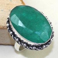 Em 0494b bague chevaliere medievale t58 emeraude bijou argent 925 achat vente 1