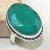 Em 0504b bague chevaliere medievale t59 emeraude bijou argent 925 achat vente
