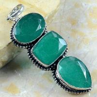 Em 0626b pendentif emeraude emerald lithotherapie gemme argent 925 achat vente bijoux