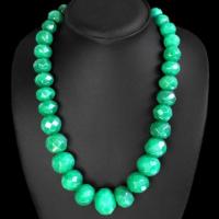 Em 0719a collier parure sautoir 10x15mm emeraudes facette achat vente bijoux argent 925