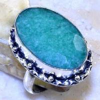 Em 0765b bague chevaliere anneau t60 11gr emeraude 16x28mm argent 925 achat vente bijou