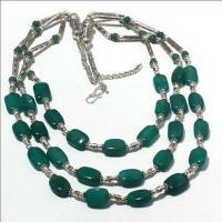 Em 0778a collier parure sautoir emeraudes 3 rangs 68gr achat vente bijoux argent 925 1 1