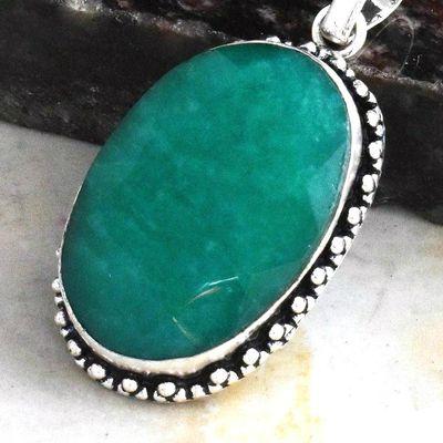 Em 0836c pendant pendentif emeraude 20x30mm 12gr achat vente bijoux argent 925