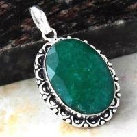 Em 0837a pendant pendentif emeraude 20x30mm 13gr achat vente bijoux argent 925