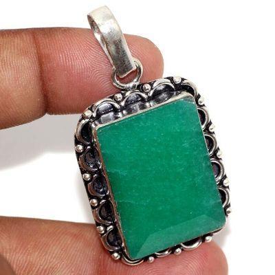 Em 0883c pendant pendentif emeraude 20x30mm medieval 14gr achat vente bijoux argent 925