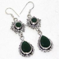 Em 0886a boucles oreilles emeraudes 10x15mm medievales 7gr achat vente bijoux argent 925