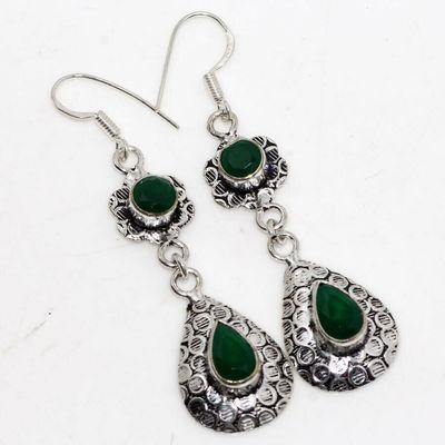 Em 0888c boucles oreilles emeraudes 10x8mm medievales 7gr achat vente bijoux argent 925