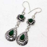 Em 0888b boucles oreilles emeraudes 10x8mm medievales 7gr achat vente bijoux argent 925